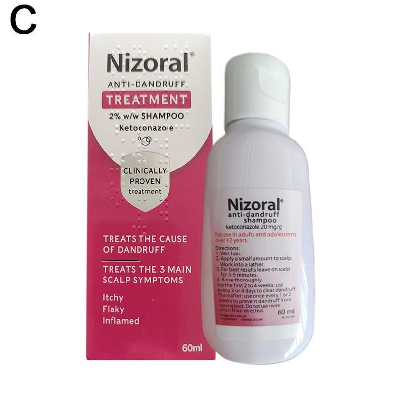 Nizoral anti-dandruff shampoo, treats and prevents dandruff.
